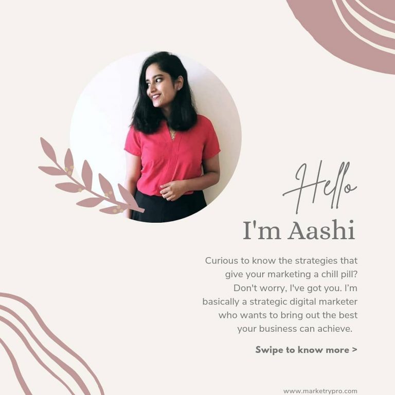 MarketryPro Founder - Aashi Gupta